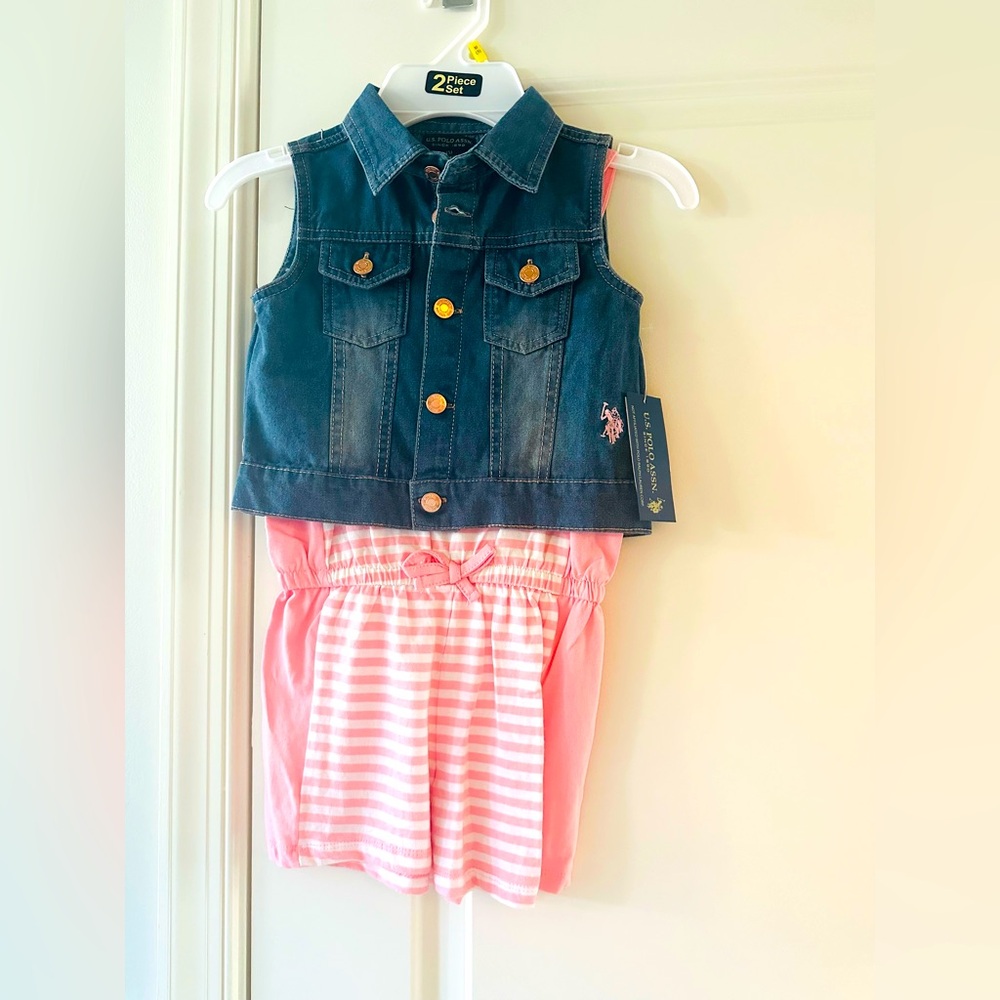 NWT US Polo Assn Two Piece outfit size 5T